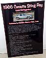 1966 Corvette car show sign