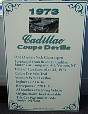 1973 Cadillac car show sign