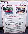 1973 chevy corvette car show sign