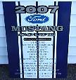 2007 ford mustang car show sign