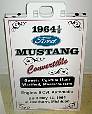 1965 ford mustang car show sign